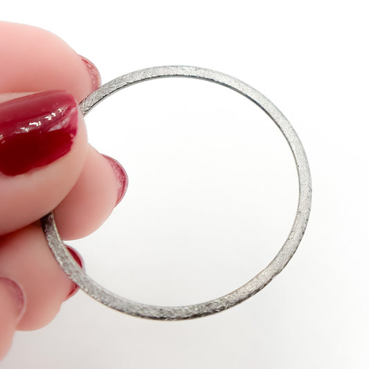 35MM Black Rhodium Sterling Silver Ring Connector