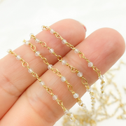 White Topaz Wire Chain