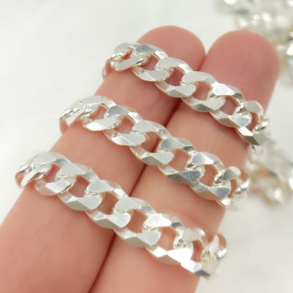 Sterling Silver Flat Curb Chain