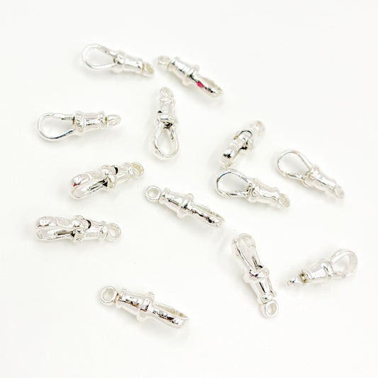 17MM White Sterling Silver Swivel Clasp