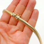 Load image into Gallery viewer, 268/680. 14K Solid Gold Snake Necklace