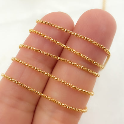 14K Gold-Filled Box Chain