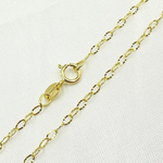 Load image into Gallery viewer, 030FVBF22. 14k Solid Gold Diamond Cut Oval Link Chain
