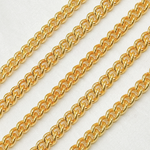 Load image into Gallery viewer, 6007CHRGP. Gold Plated 925 Sterling Silver Curb Chain