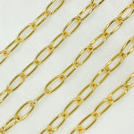 Load image into Gallery viewer, Gold Plated 925 Sterling Silver Oval Link Chain. V14GP
