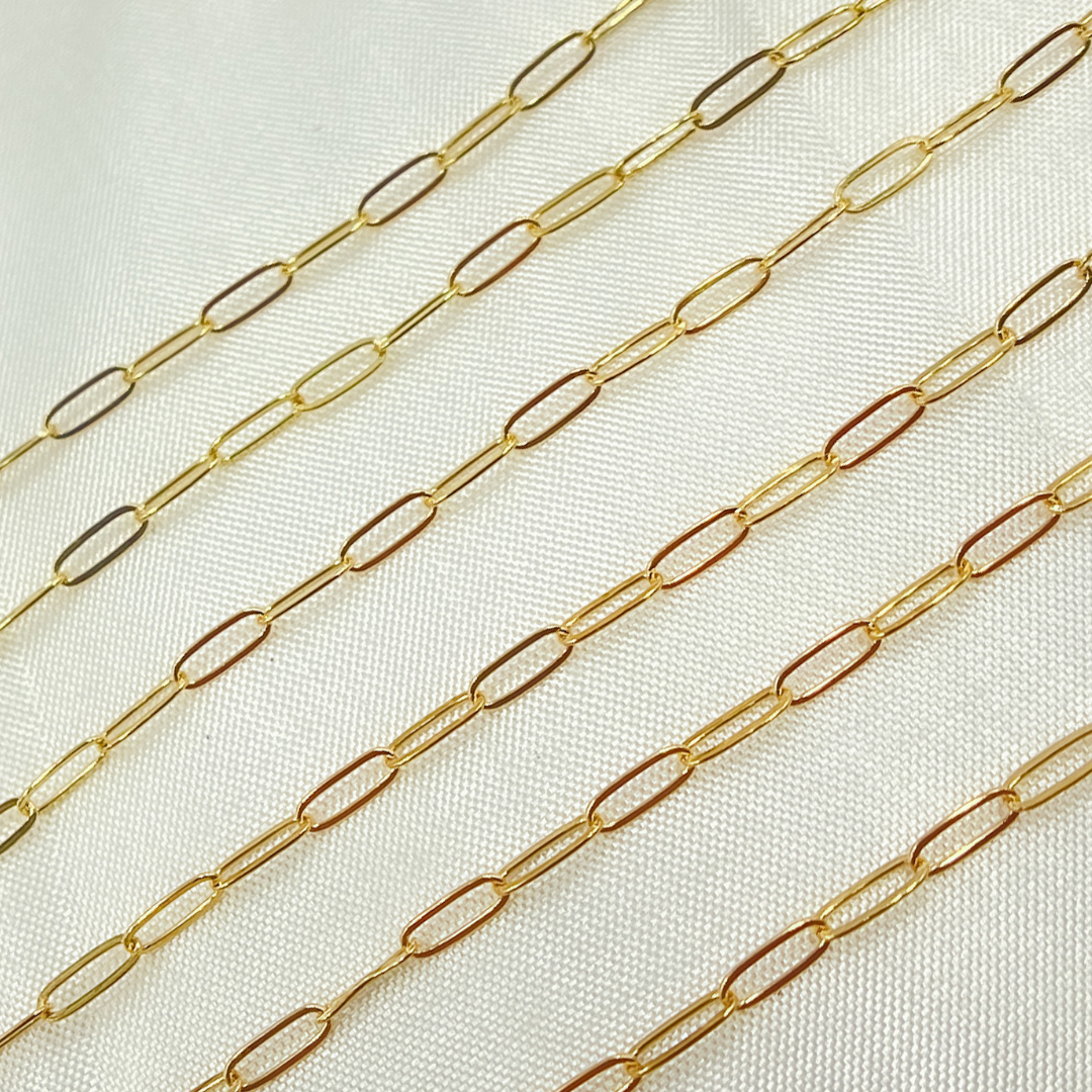 14K Gold Filled Flat Oval Link Chain. 1606FGF