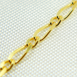 Load image into Gallery viewer, 040GA1T2. 14k Solid Yellow Gold Short &amp; Long Link Chain
