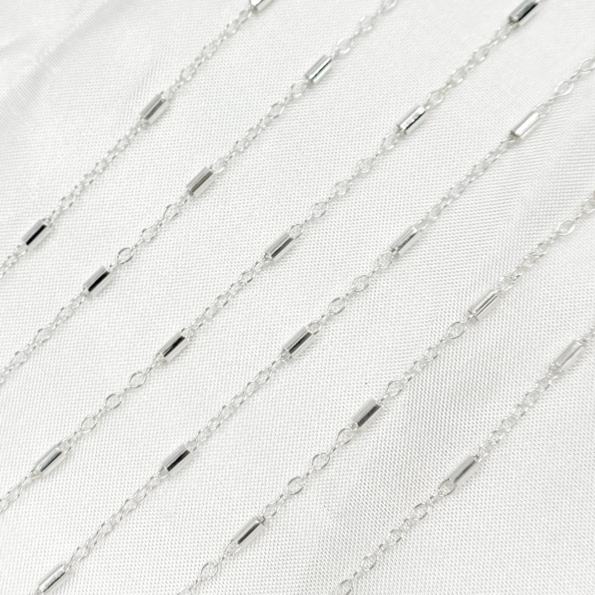 Sterling Silver Tube Satellite Chain