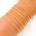 Load image into Gallery viewer, 1813FGF. 14K Gold Filled Flat Round Link Chain