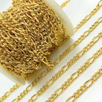 Load image into Gallery viewer, Y62GP. Gold Plated 925 Sterling Silver Figaro Chain