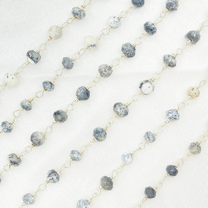 Buy Now Dendrite Opal 925 Sterling Silver Wire Chains