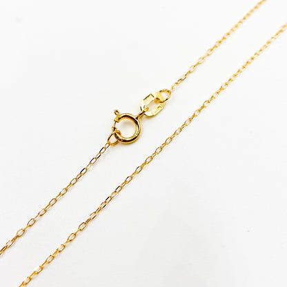 14K Solid Gold Cable Chain