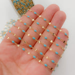 Load image into Gallery viewer, 14K Gold Filled Enamel Marina Link Chains
