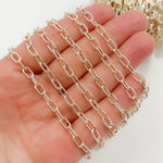 Load image into Gallery viewer, 40061P1TTT. 14k Gold Filled and 925 Sterling Silver Elongated Cable Twisted and Plain Link Chain