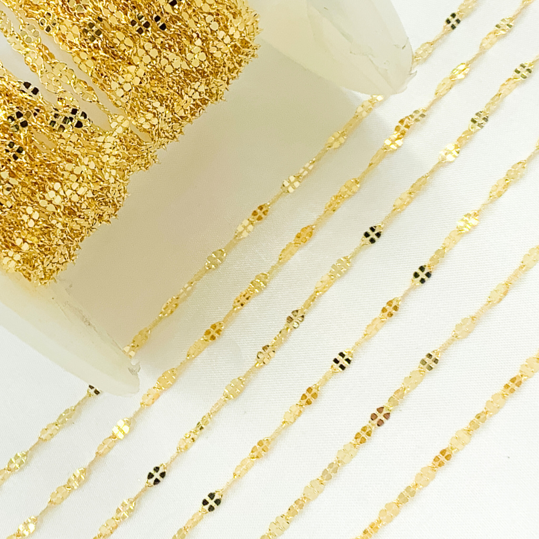 Z66GP. Gold Plated 925 Sterling Silver Designer Link Chain