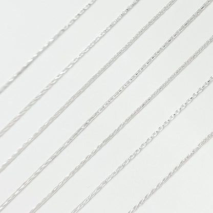 Z20SS. Sterling Silver Wheat Chain