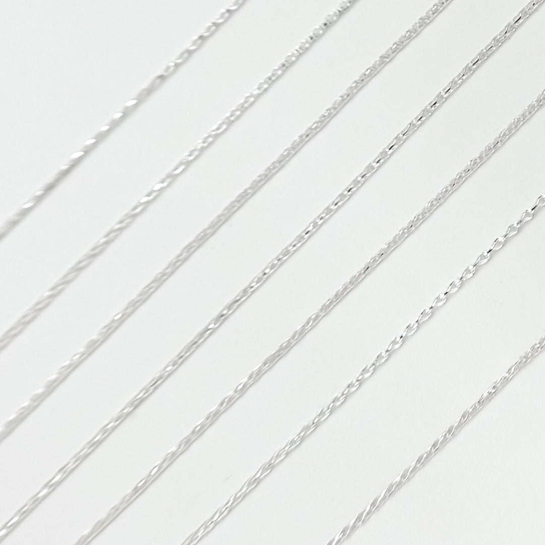 Z20SS. Sterling Silver Wheat Chain
