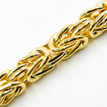 Load image into Gallery viewer, TRE003. 14K Solid Gold Hollow Byzantine Necklace