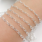 Sterling Silver Oval Link Chain