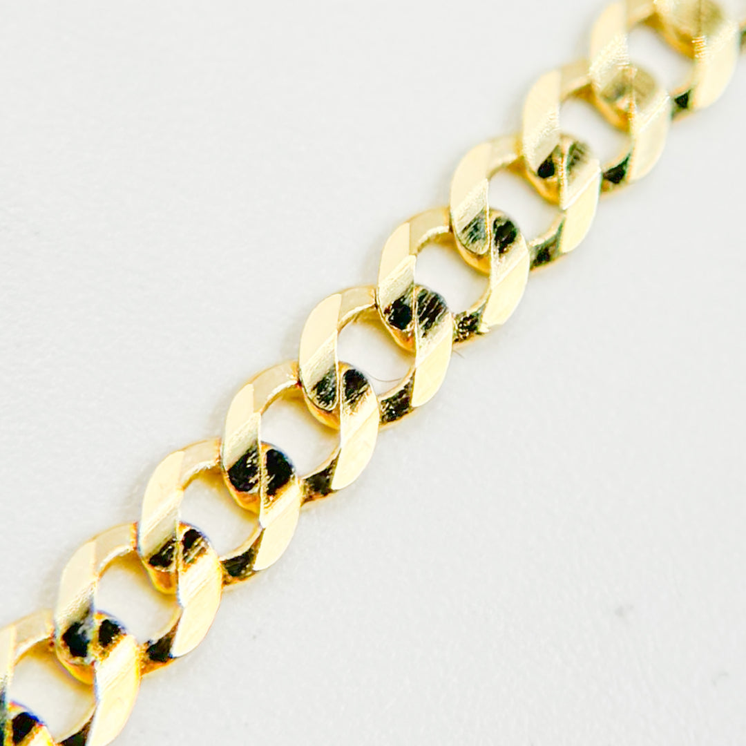 060R13FG1T2A9L001Bracelet. 14K Solid Gold Cuban Curb Bracelet