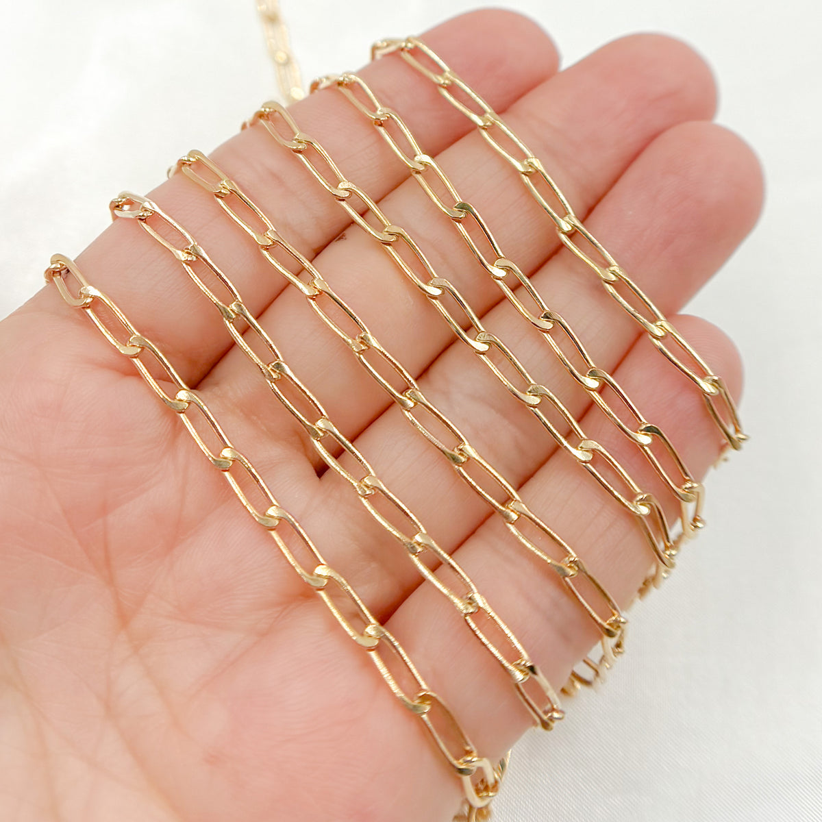 14K Gold Filled Flat Curb Chain