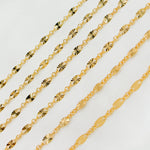 Load image into Gallery viewer, 193SBSF. 14K Gold-Filled Diamond Cut Marina Link Chain
