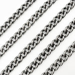 Load image into Gallery viewer, Y5OX. Oxidized Sterling Silver Curb Chain
