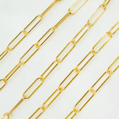 4001GF. 14k Gold Filled Smooth Paperclip Link Chain
