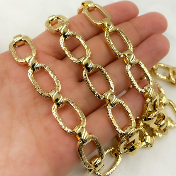 Gold Plated 925 Sterling Silver Monet Square Link Vintage