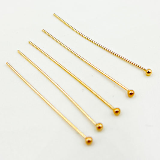 24 Gauge Gold-filled Ball 2 Inch Headpin