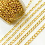 Load image into Gallery viewer, V57GP. Gold Plated 925 Sterling Silver Textured Cable Chain