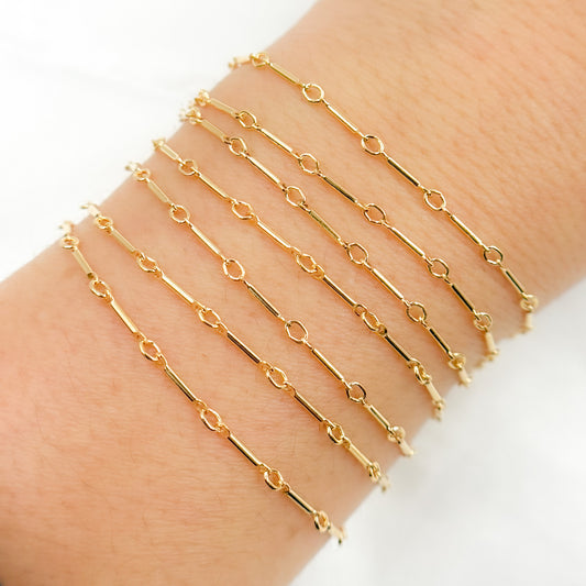 14K Gold Filled Bar Chain