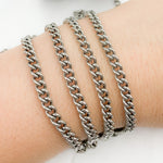 Load image into Gallery viewer, Oxidized 925 Sterling Silver Curb Chain.  Y2OX
