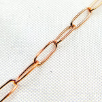 Load image into Gallery viewer, 1606RGF. Rose Gold Filled Smooth Paperclip Chain
