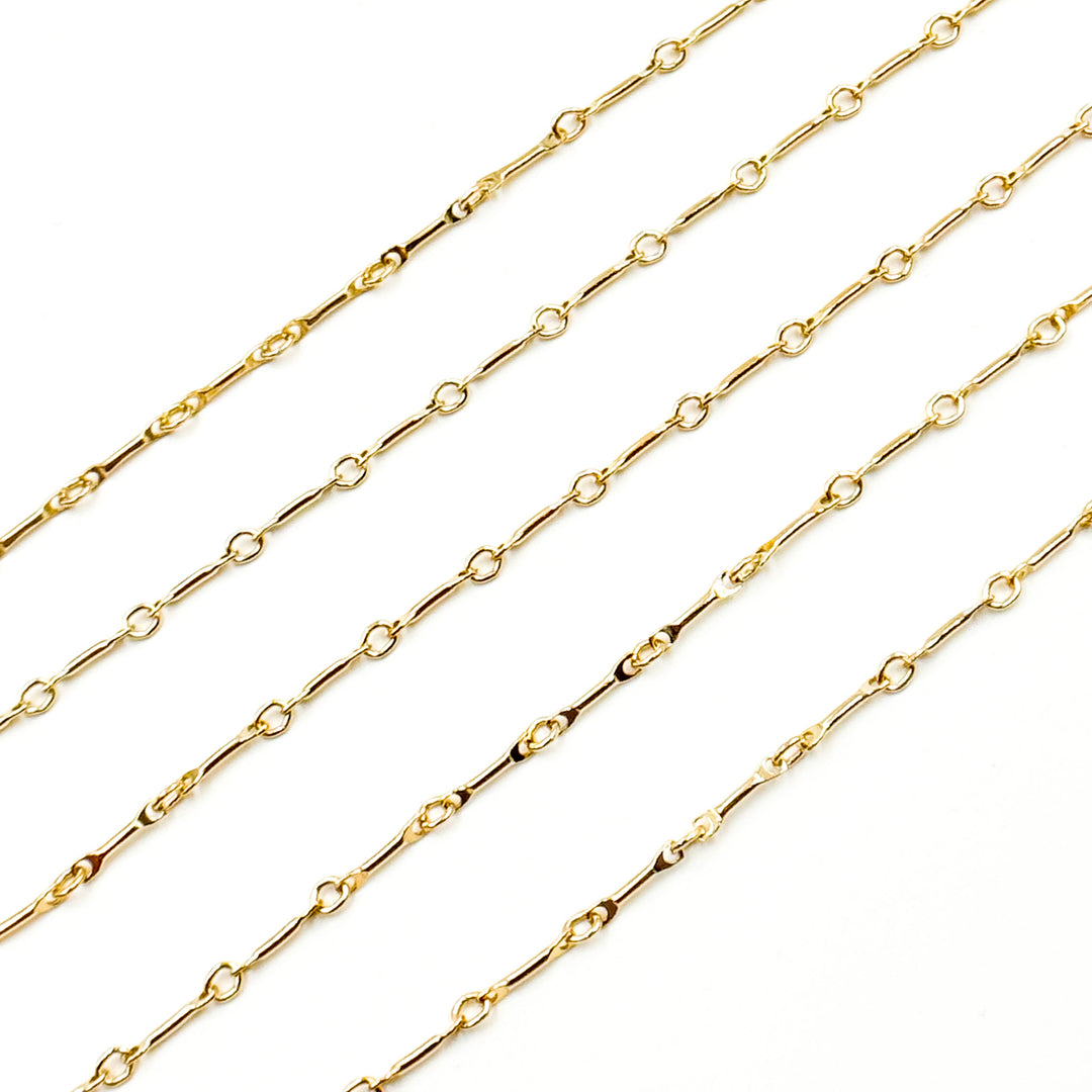 Buy Now 14K Solid Yellow Gold Bar Chains