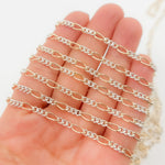 Load image into Gallery viewer, XM3331CTT. Gold Filled and Sterling Silver Long and Short Curb Link Chain