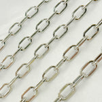 Load image into Gallery viewer, Oxidized 925 Sterling Silver Flat Oval Link Chain. V138OX
