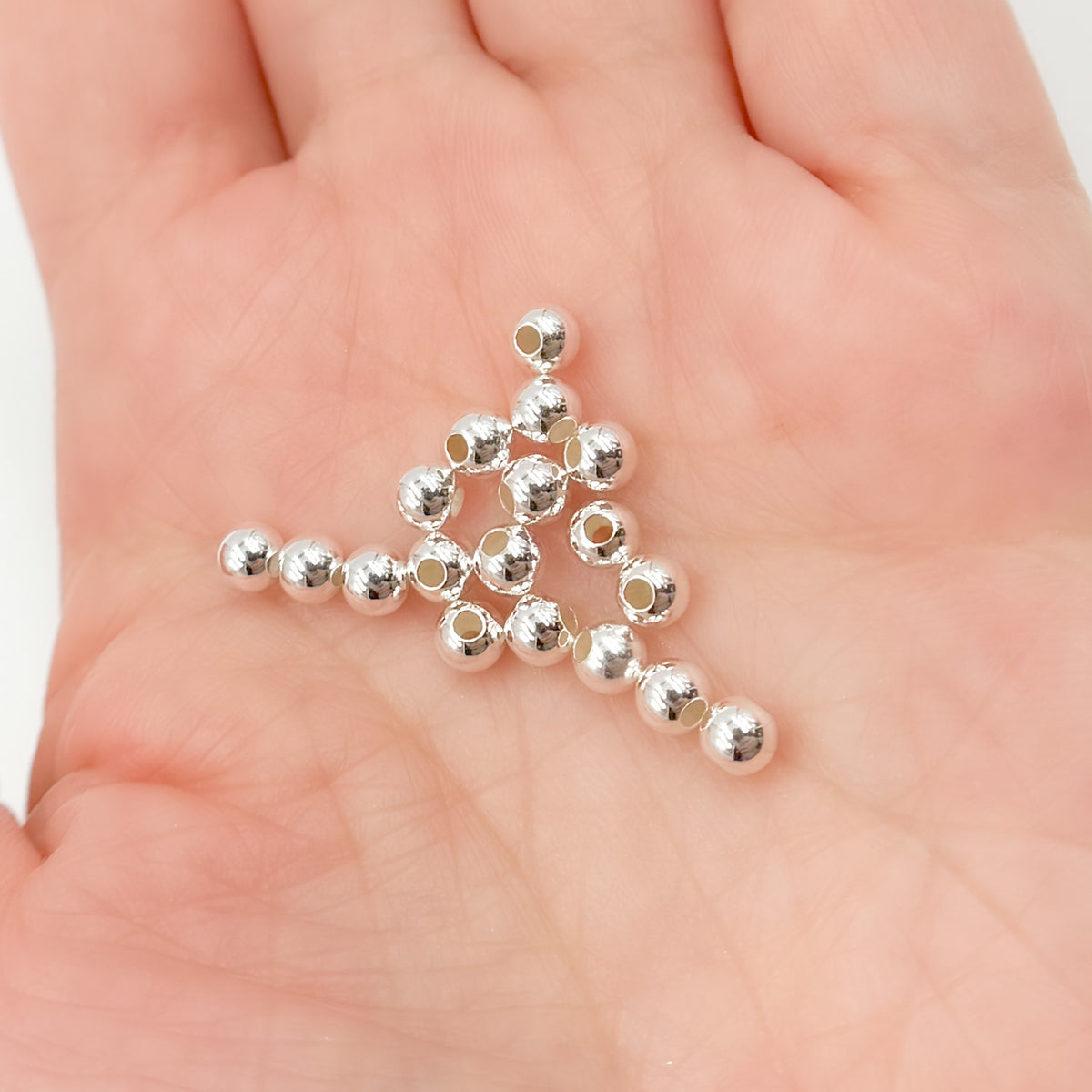 5MM Sterling Silver Seamless Beads