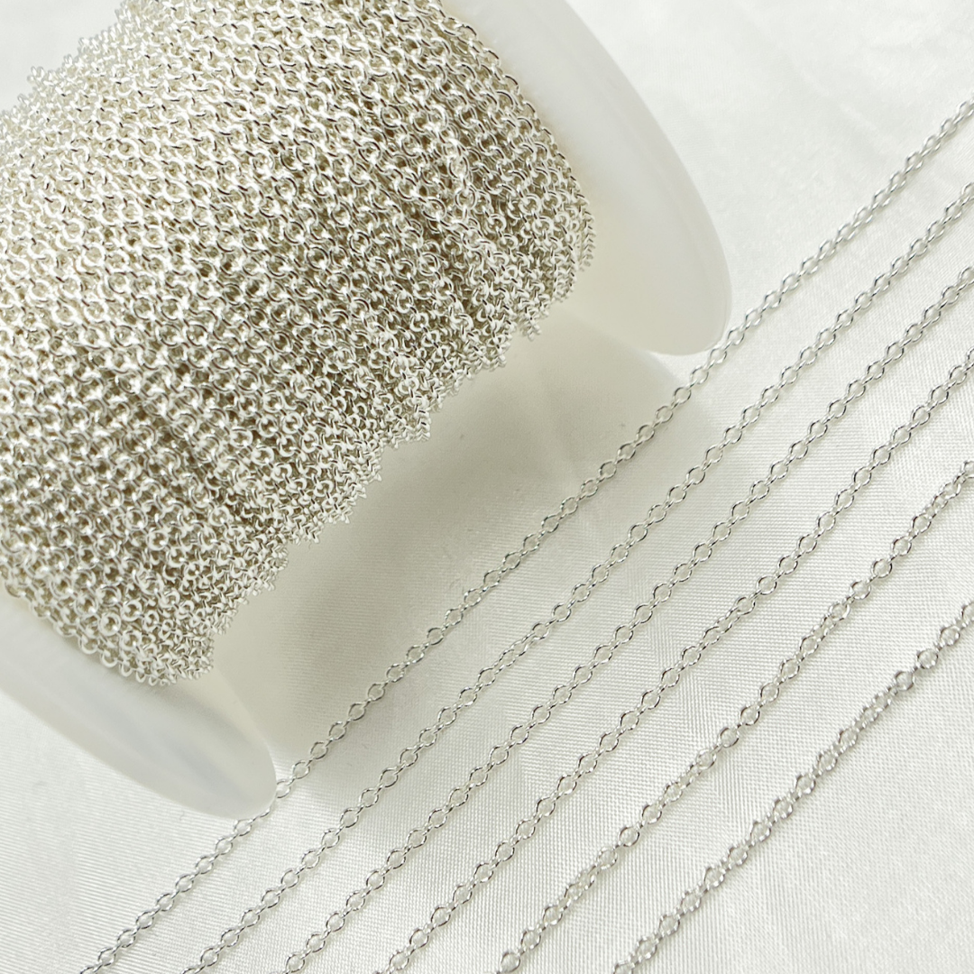 Sterling Silver Cable Link Chain