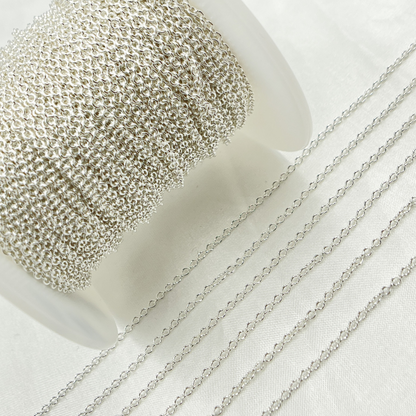 Sterling Silver Cable Link Chain