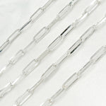 Load image into Gallery viewer, 925 Sterling Silver Diamond Cut Paperclip Chain. Z1SS
