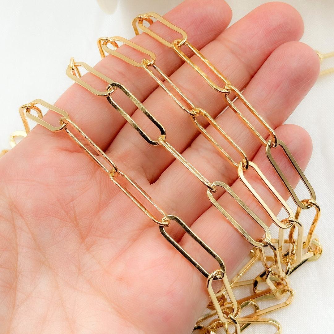 14K Gold Filled Paperclip Chain. 4701FGF