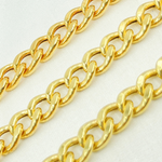 Load image into Gallery viewer, Gold Plated 925 Sterling Silver Curb Chain. V46GP
