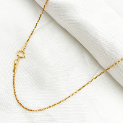 14k Gold Filled Box Finished Necklace