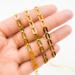 Load image into Gallery viewer, 11SM64GF. 14K Gold-Filled Modern Rectangular Fancy Link Chain