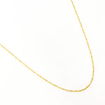 Load image into Gallery viewer, 14K Solid Yellow Gold Diamond Cut Bar Chain