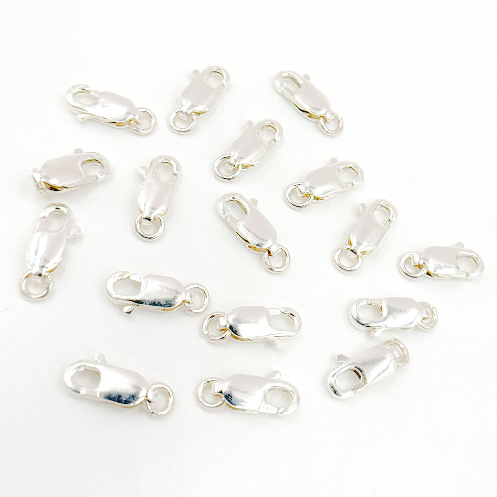 Buy Online 8MM White Sterling Silver Lobster Clasp