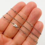 Load image into Gallery viewer, Oxidized Sterling Silver Satellite Necklace