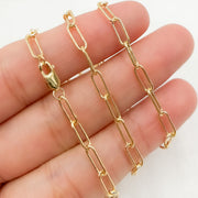 14k Gold-Filled Smooth Paperclip Necklace