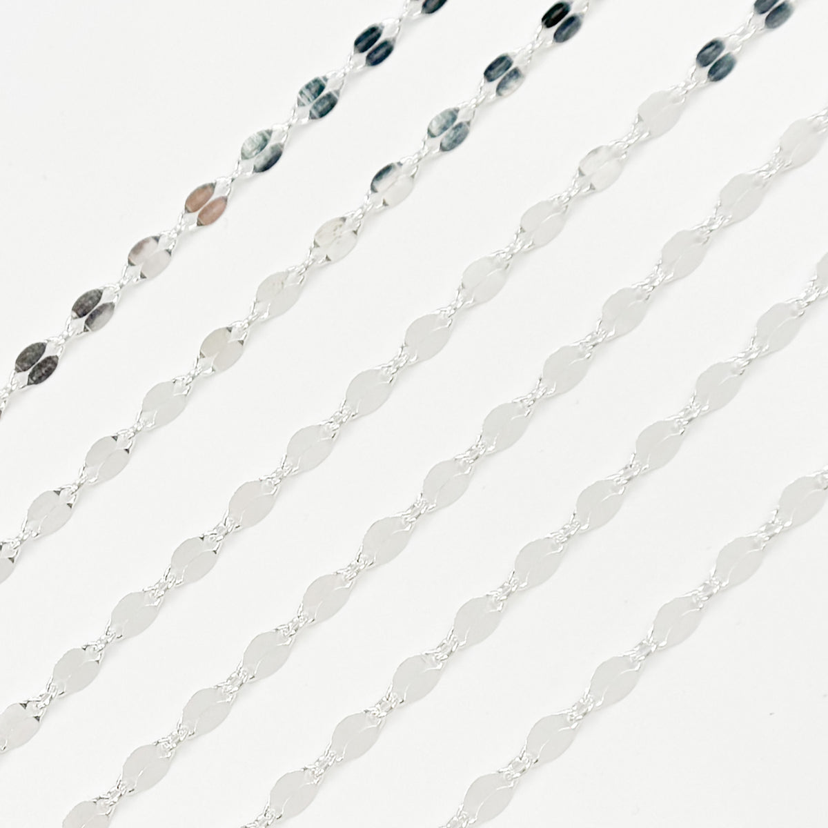 Sterling Silver Flat Marina Link Chain